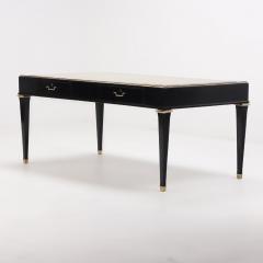 Andr Arbus Ebonized mahogany leather top desk in the manner of Andre Arbus C 1950  - 3481558