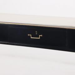 Andr Arbus Ebonized mahogany leather top desk in the manner of Andre Arbus C 1950  - 3481560
