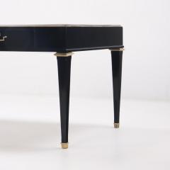 Andr Arbus Ebonized mahogany leather top desk in the manner of Andre Arbus C 1950  - 3481562