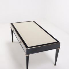 Andr Arbus Ebonized mahogany leather top desk in the manner of Andre Arbus C 1950  - 3481563
