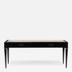 Andr Arbus Ebonized mahogany leather top desk in the manner of Andre Arbus C 1950  - 3482319