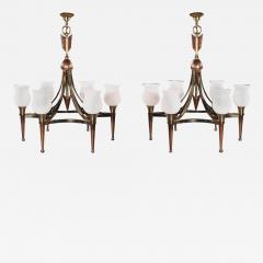 Andr Arbus FINE PAIR OF MAISON JANSEN MID CENTURY CHANDELIERS - 3640318