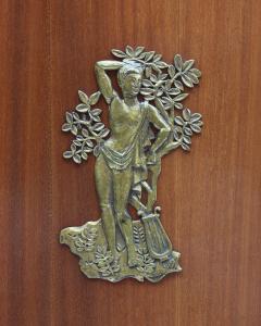 Andr Arbus Fine French 1950s Mahogany Armoire by Andre Arbus and Vadim Androusov - 4333128