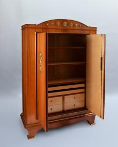 Andr Arbus Fine French 1950s Mahogany Armoire by Andre Arbus and Vadim Androusov - 4333129