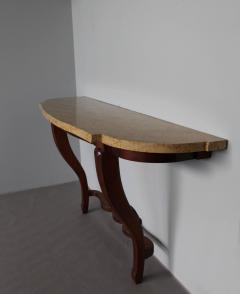 Andr Arbus Fine French Art Deco Mahogany and Marble Top Console in the manner of Arbus - 411468