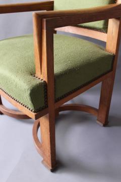 Andr Arbus Fine French Art Deco Oak Armchair by Arbus - 352267