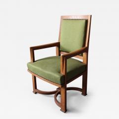 Andr Arbus Fine French Art Deco Oak Armchair by Arbus - 353457