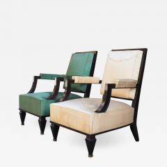 Andr Arbus Fine Pair of Grand Armchairs Attributed to Andre Arbus - 2046393