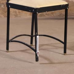 Andr Arbus Four French wrought iron and brass chairs in the manner of Andre Arbus C 1950  - 4232158