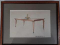 Andr Arbus French Drawing in Pen and Gouache by Andr Arbus Paris 1938 - 4105601