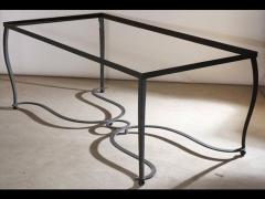 Andr Arbus French Forties hand forged iron dining table - 3184274