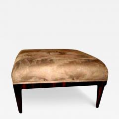 Andr Arbus Large French Art Deco Jules Leleu Inspired Square Ottoman - 3809007