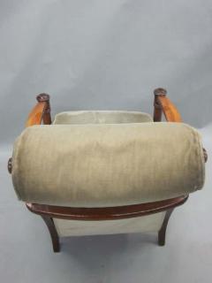 Andr Arbus Pair French Mid Century Modern Neoclassical Lounge Chairs Attr to Andre Arbus - 1787577