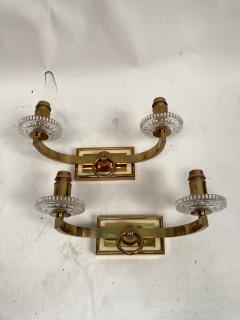 Andr Arbus Pair of 1940s sconces in the style of Andr Arbus - 3312044