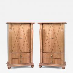 Andr Arbus Pair of French 1940s Maple Cabinets - 470481