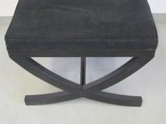 Andr Arbus Pair of French Modern Neoclassical Ebonized Wood Benches Stools Andr Arbus - 1707674