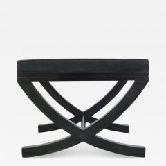 Andr Arbus Pair of French Modern Neoclassical Ebonized Wood Benches Stools Andr Arbus - 1711519