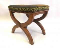 Andr Arbus Pair of French Modern Neoclassical Stools Benches Attributed to Andre Arbus - 2374757
