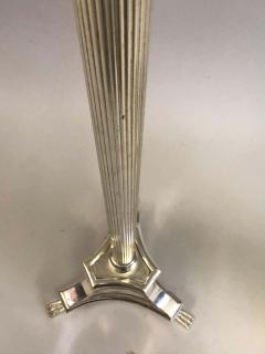 Andr Arbus Pair of Modern Neoclassical Silver Floor Lamps Attributed to Andre Arbus 1935 - 1746298