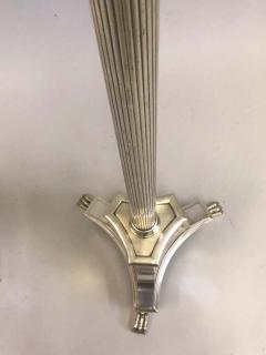 Andr Arbus Pair of Modern Neoclassical Silver Floor Lamps Attributed to Andre Arbus 1935 - 1746306