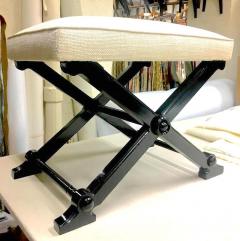 Andr Arbus Pair of Neoclassic Chicest X Shaped Stools in the Style of Andre Arbus - 374907