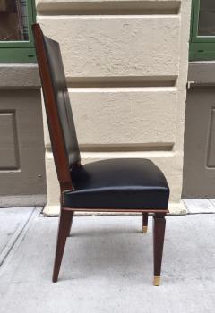 Andr Arbus Six Leather Dining Chairs Style of Andre Arbus - 549354