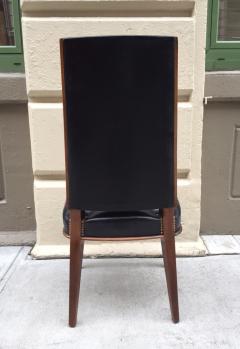 Andr Arbus Six Leather Dining Chairs Style of Andre Arbus - 549356