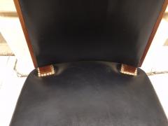 Andr Arbus Six Leather Dining Chairs Style of Andre Arbus - 549357
