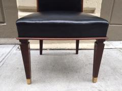 Andr Arbus Six Leather Dining Chairs Style of Andre Arbus - 549358