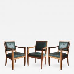 Andr Arbus Three Fine French Art Deco Armchairs attributed to Arbus - 414118