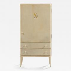 Andr Arbus VERY RARE PARCHMENT COVERED CABINET BY ANDR ARBUS  - 2493931