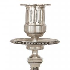 Andr Aucoc Set of four Louis XVI style silver candelabra by Andr Aucoc - 1548940