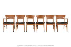 Andr Bus Mid Century Sculpted Back Dining Chairs Andre Bus for Lane Acclaim set of 6 - 2999899