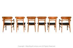Andr Bus Mid Century Sculpted Back Dining Chairs Andre Bus for Lane Acclaim set of 6 - 2999901