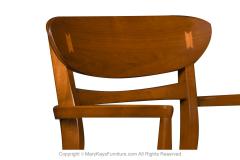 Andr Bus Mid Century Sculpted Back Dining Chairs Andre Bus for Lane Acclaim set of 6 - 2999905