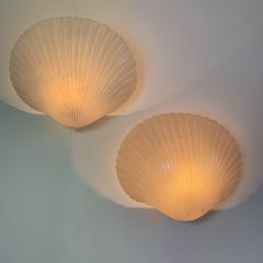 Andr Cazenave A pair of shell wall lamps by Andr Cazenave France 1970s - 3032260