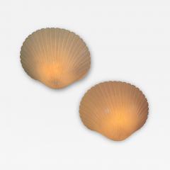 Andr Cazenave A pair of shell wall lamps by Andr Cazenave France 1970s - 3036301