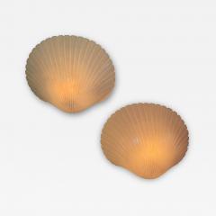 Andr Cazenave A pair of shell wall lamps by Andr Cazenave France 1970s - 3036301
