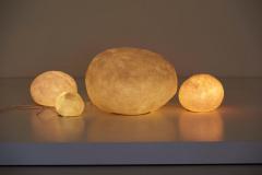 Andr Cazenave Set of Four Dorra Stone Rock Shaped Lamps by Andr Cazenave for Atelier A 1960s - 1050753