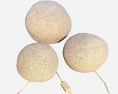 Andr Cazenave Set of four Rocher lamps Andr Cazenave Atelier A France circa 1960 1970 - 4191152