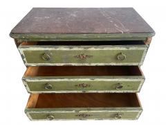 Andr Debono Louis XVI Style Commode Christelle Green Patina Gilt Bronze - 4806746