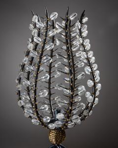 Andr Dubreuil 1951 Pair of Photophores with Pearls France circa 1990 - 4416835