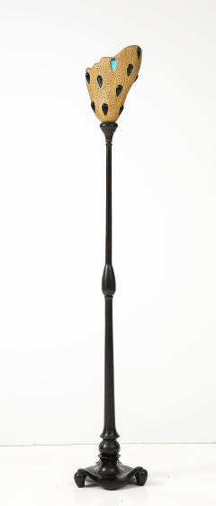 Andr Dubreuil 1990s Bronze and Daum glass floor lamp by Andr Dubreuil - 3714591