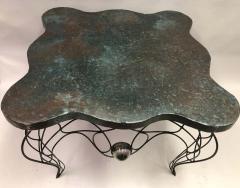 Andr Dubreuil Unique Handwrought Iron Crystal Center or Dining Table by Andre Dubreuil 1986 - 1770774