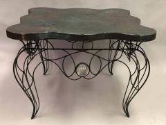 Andr Dubreuil Unique Handwrought Iron Crystal Center or Dining Table by Andre Dubreuil 1986 - 1770791