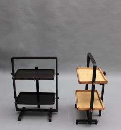 Andr Groult 2 Fine French 1930s Wooden Folding Side Tables by Le Meuble Geisha - 4012798