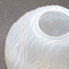 Andr Hunebelle Art Deco Molded Frosted Glass Vase with Aquatic Motif by Andr Hunebelle - 4550611