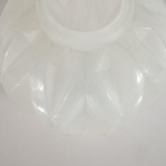 Andr Hunebelle French Art Deco Frosted Translucent Cubist Glass Vase by Andre Hunebelle - 1560559