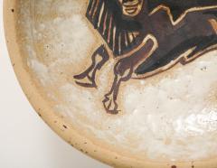 Andr Rosay Ceramic Bowl with Bull La Borne France 1960 signed - 4145402