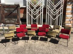 Andr Simard Set of 12 Andr Simard chairs for Airborne France 1960s - 2758568